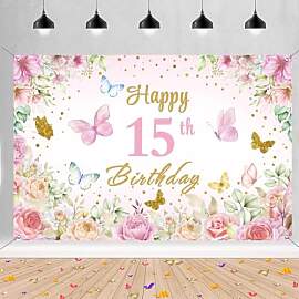 15. Geburtstag Deko Mädchen, Happy 15th Birthday