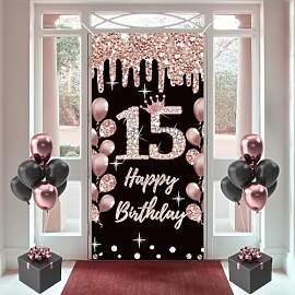 15. Geburtstag Dekorationen für Mädchen,