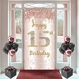 15. Geburtstag Mädchen Deko, Happy 15th Birthday