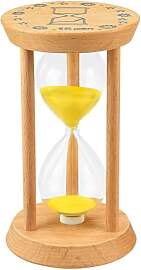 15 Minuten Sanduhr Glas Timer - Holz Gold