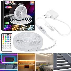 15M RGBWW+IC LED Strip,Dimmbarer