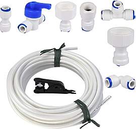 15m Wasserzulaufleitung Universal Anschluss-Set