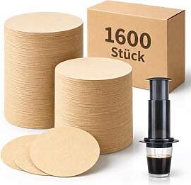 1600 Stück Kaffeefilter 63,5 mm für AeroPress