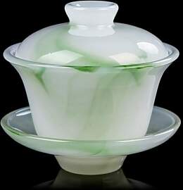 160 ml chinesische grüne Jade Gaiwan Tasse Kung