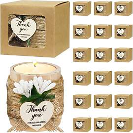16er Set Holz Teelichthalter Babyparty