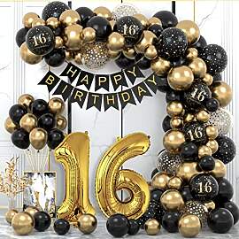16 Geburtstag Deko, 16. Geburtstag Junge Mädchen, 