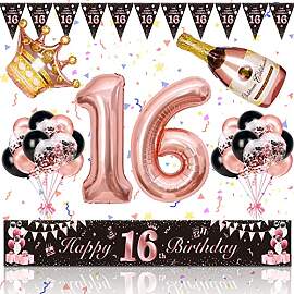 16. Geburtstag Mädchen Deko, Magiccute