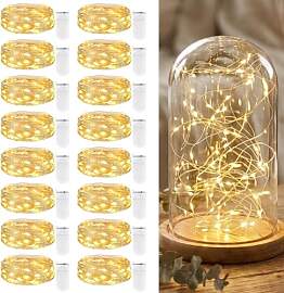 16 Stück LED Mini Lichterkette Mit Batterie, 2M