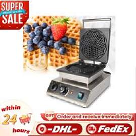 1,75 kW elektrisches Waffeleisen, herzförmiges