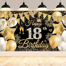 18.Geburtstag Deko Banner für Jungen und