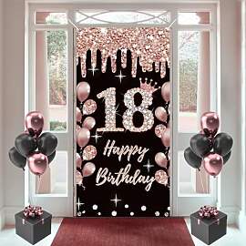 18 Geburtstag Dekorationen für Mädchen, Rosegold 
