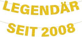 18 Geburtstag Junge Deko Mädchen - Gold Glitzer