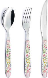 18 tlg. Besteckset HAPPY EASTER Ostern Stahl +