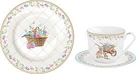 18tlg. Kaffeeservice SPRING BLOOM Ostereier mit