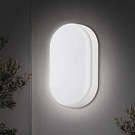 18W LED 4000K IP65 Ovale Wandleuchte mit weißer