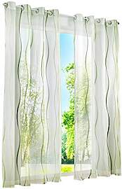 1er-Pack Gardinen mit Wellen Druck Design Vorhang