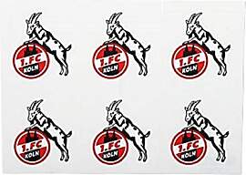 1. FC Köln Aufkleber Postkarte