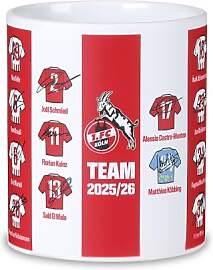 1. FC Köln Tasse 2025/26 mit Unterschriften –