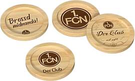 1. FC Nürnberg Holzuntersetzer 4er Set