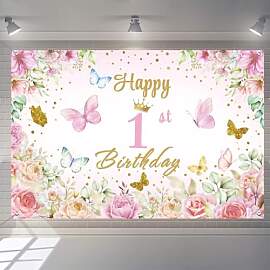 1. Geburtstag Deko Mädchen, Happy 1st Birthday