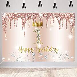 1. Geburtstag Mädchen Deko, Erster Geburtsta g