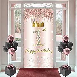 1. Geburtstag Mädchen Deko, Türdekoration