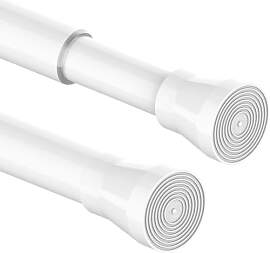 1PC Duschvorhangstange ohne Bohren Ausziehbar