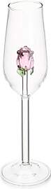 1Pc Rose Champagnerglas Hochzeit Gläser Klare