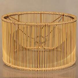 1PZTSTYlampenschirm Rattan Bambus Lampenschirm,