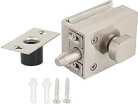 1set Glastürriegel, Glastürschloss Aus Messing + 