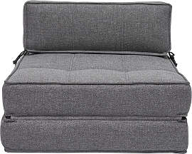 1-Sitzer-Schlafsessel in grauem Stoff KATY