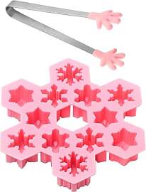 1 Stück Rosa Schneeflockenform Und 1 Stück