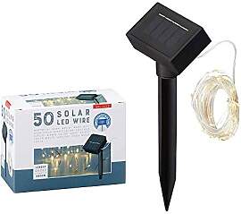 1 x LED Solar Lichterkette Kupferdraht Dekorative