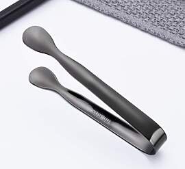 1 x schwarze Mini-Zange, Kochzange, Eiszange,