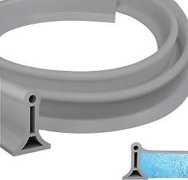 200CM Schwallschutzleiste Dusche Selbstklebend