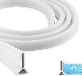 200CM Schwallschutzleiste Dusche Selbstklebend