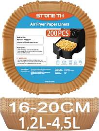 200 Stück Backpapier für Heißluftfritteuse