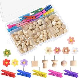 200 Stück Pinnadeln Set, 7 Stile Reißzwecken