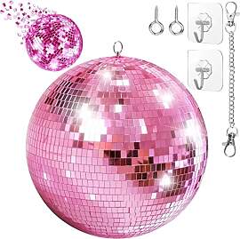 20CM Spiegel-Discokugel,Discokugeln mit hängendem 