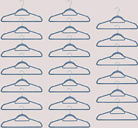 20er Set Kleiderbügel Palou Graublau - Sklum