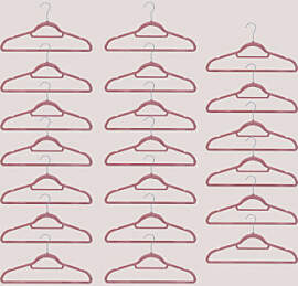 20er Set Kleiderbügel Palou Terracotta-mousse -