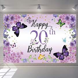 20. Geburtstag Deko Frau, Happy 20th Birthday