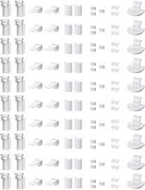 20 Kit 120 Stück Plissee Ersatzteile Set,