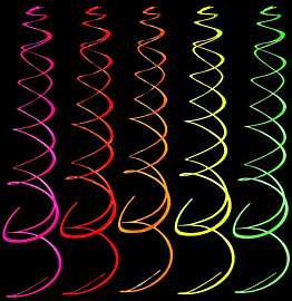 20Pcs 90cm Neon Spiral Luftschlangen Für Party