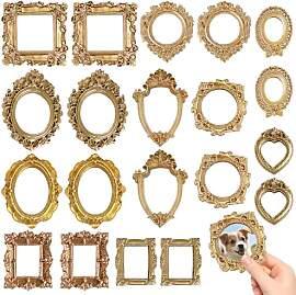 20Pcs Mini Bilderrahmen Vintage Miniatur