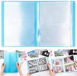 20 Seiten/80 Taschen, Briefmarken und Stanzformen, 