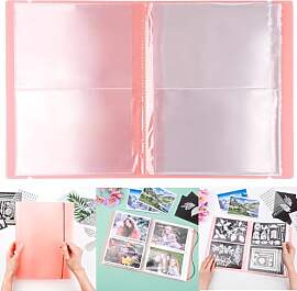 20 Seiten/80 Taschen, Briefmarken und Stanzformen, 