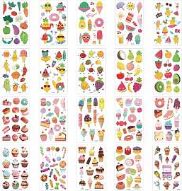 20 Sommer-Tattoo-Aufkleber, Cartoon-Aufkleber mit