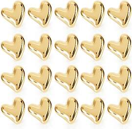 20 Stück Gold Herz Magnete Kühlschrank, Kleine