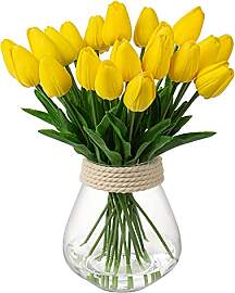 20 Stück Künstliche Blumen Unechte Blumen Tulpe